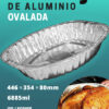 Molde de aluminio Ovalado -B446