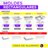 tapaderas Molde de Aluminio 2.25LB -RE220