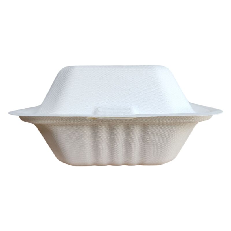 Contenedores de Bagazo 6x6" Liso -Leopack