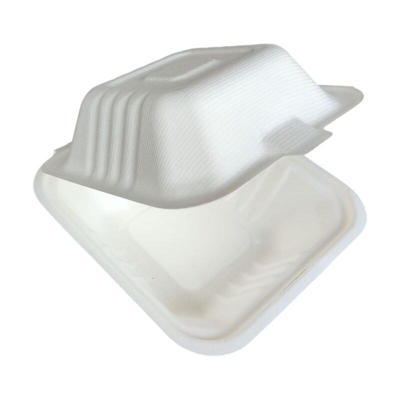 Contenedores de Bagazo 6x6" Liso -Leopack