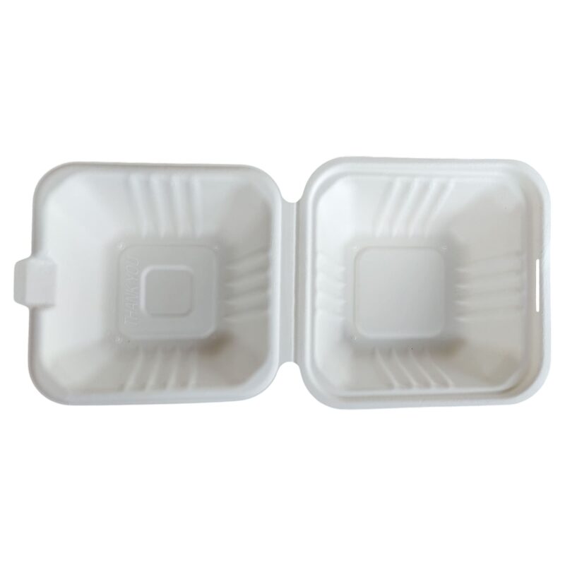 Contenedores de Bagazo 6x6" Liso -Leopack