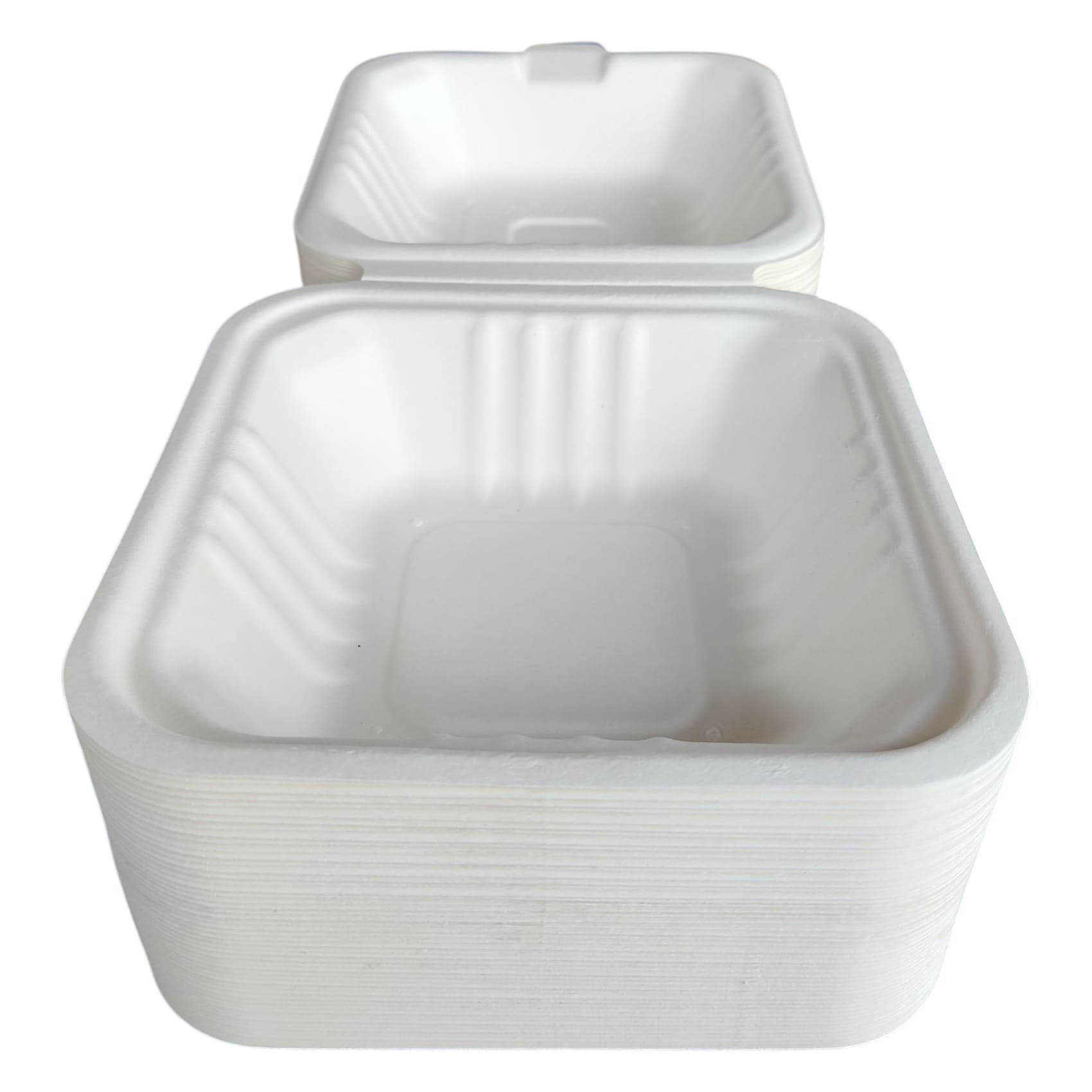 Contenedores de Bagazo 6x6" Liso -Leopack