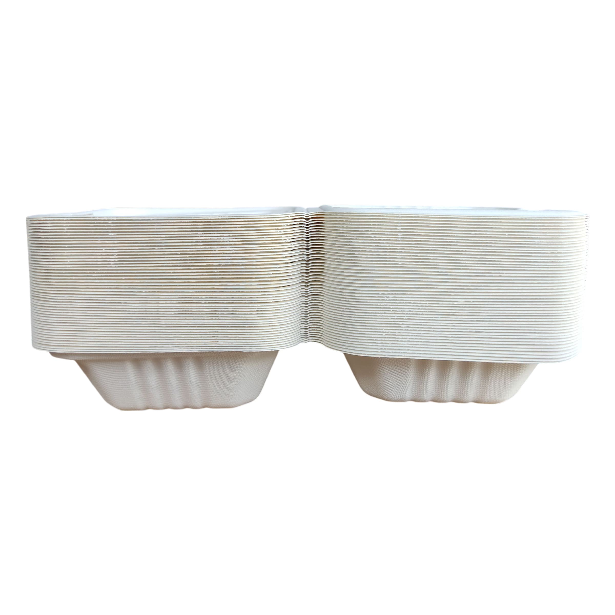 Contenedores de Bagazo 6x6" Liso -Leopack