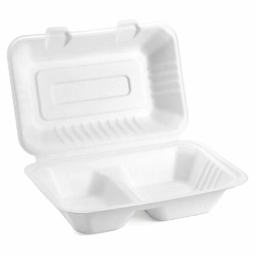 Contenedores de bagazo 9x6" con División -Leopack