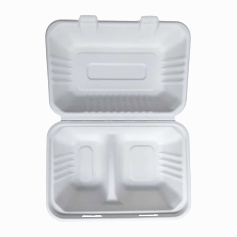 Contenedores de bagazo 9x6" con División -Leopack