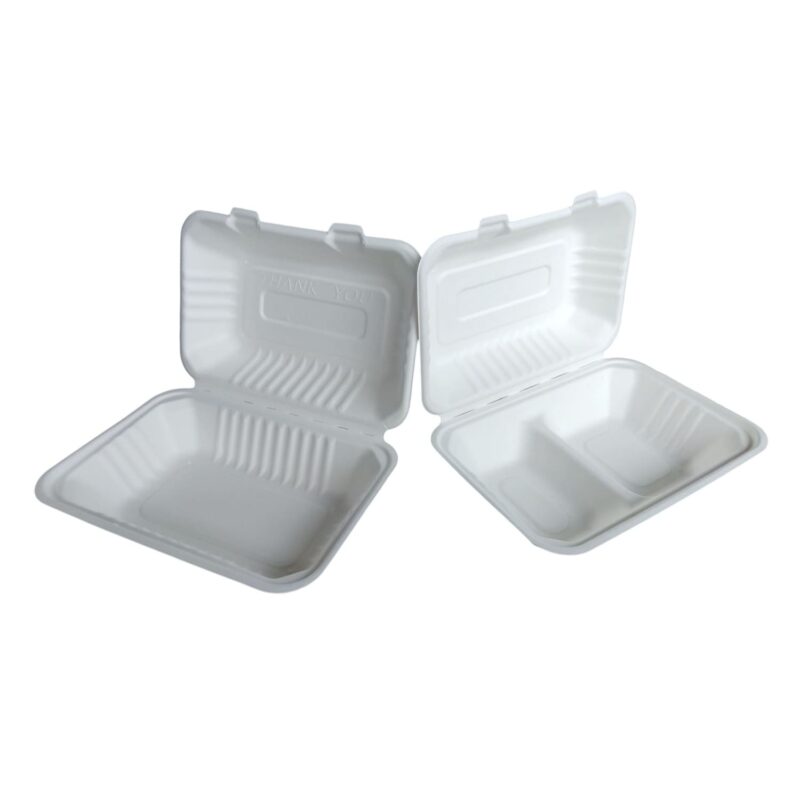 Contenedores de bagazo 9x6" Liso -Leopack