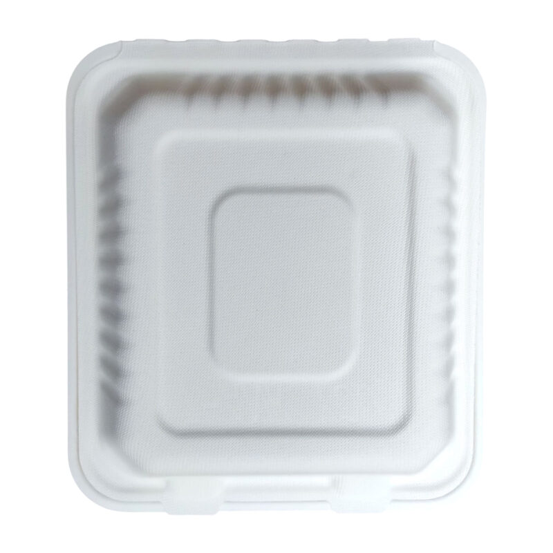 Contenedores de Bagazo 8x8" Liso -LeoPack