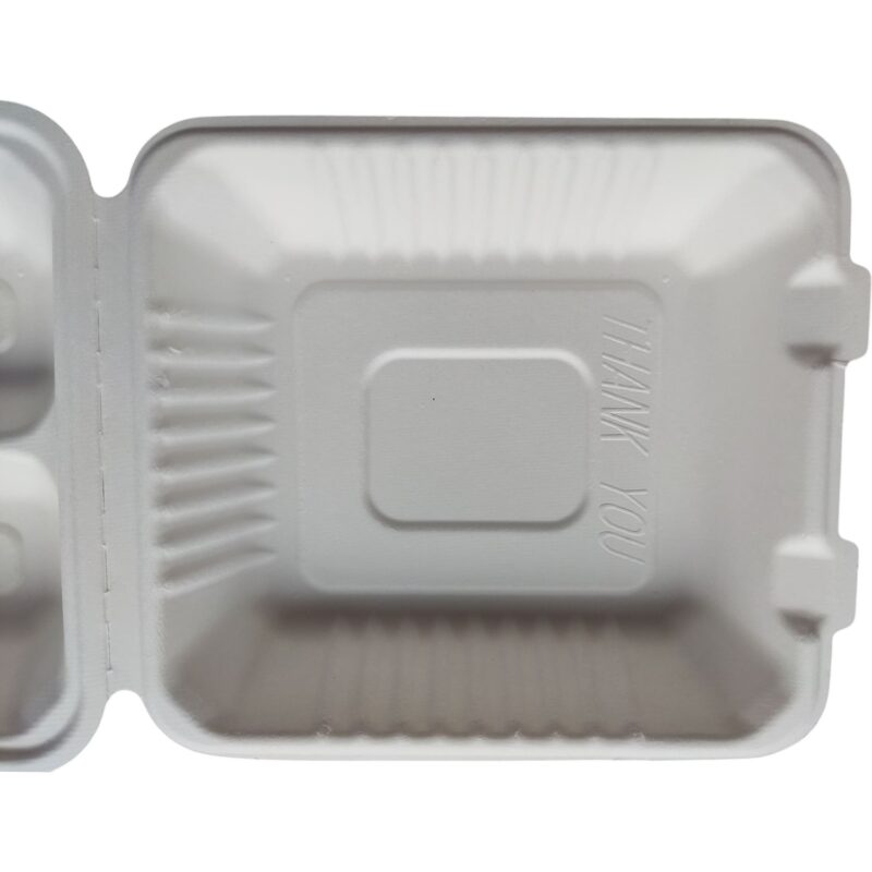 Contenedores de Bagazo 8x8" Liso -LeoPack