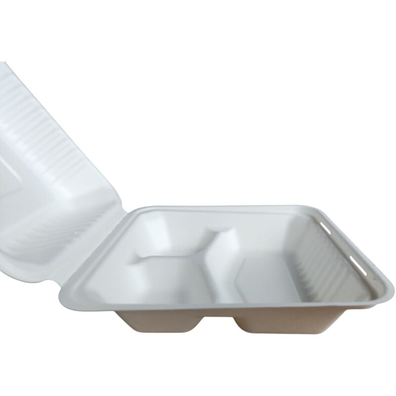 Contenedores de Bagazo 8x8" con División -LeoPack